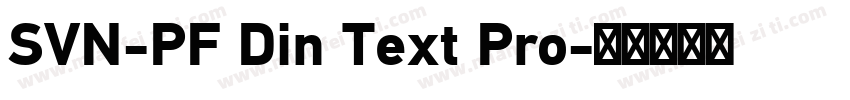 SVN-PF Din Text Pro字体转换